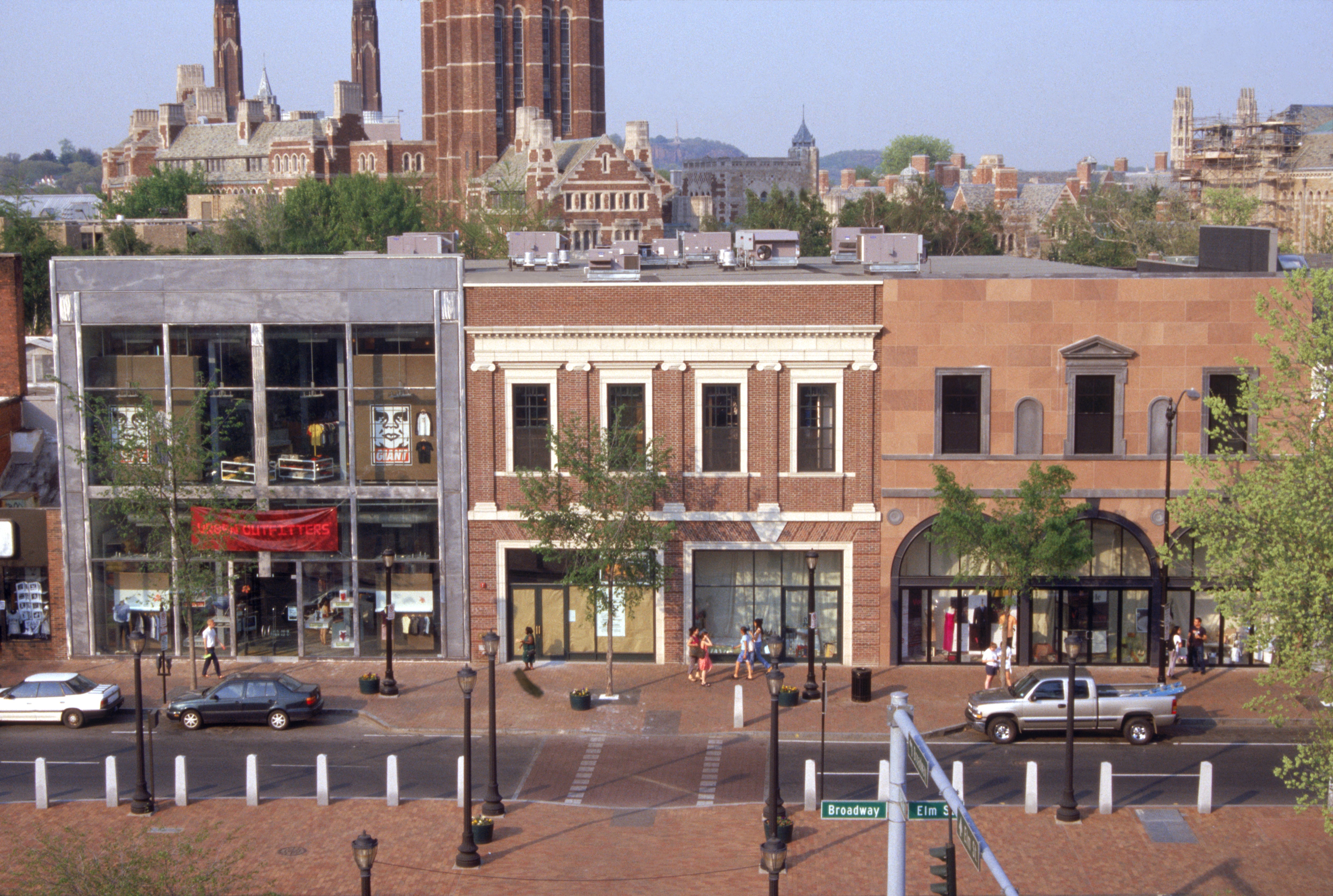 Retail mall featuring Urban Outfitters near the Yale Campus in South Haven.